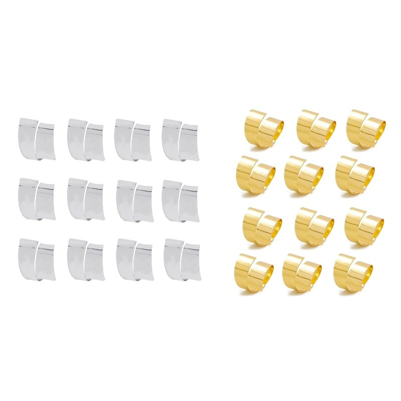 1 set de 12 inele de șervețel Set de inele de șervețel din aliaj pentru banchet de nuntă inele de suport pentru decorațiuni de masă de Crăciun