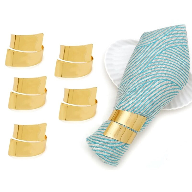 1 set de 12 inele de șervețel Set de inele de șervețel din aliaj pentru banchet de nuntă inele de suport pentru decorațiuni de masă de Crăciun