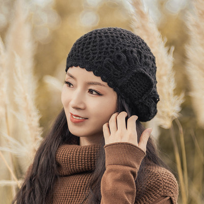 Palarie tricotata dama model nou in trei culori