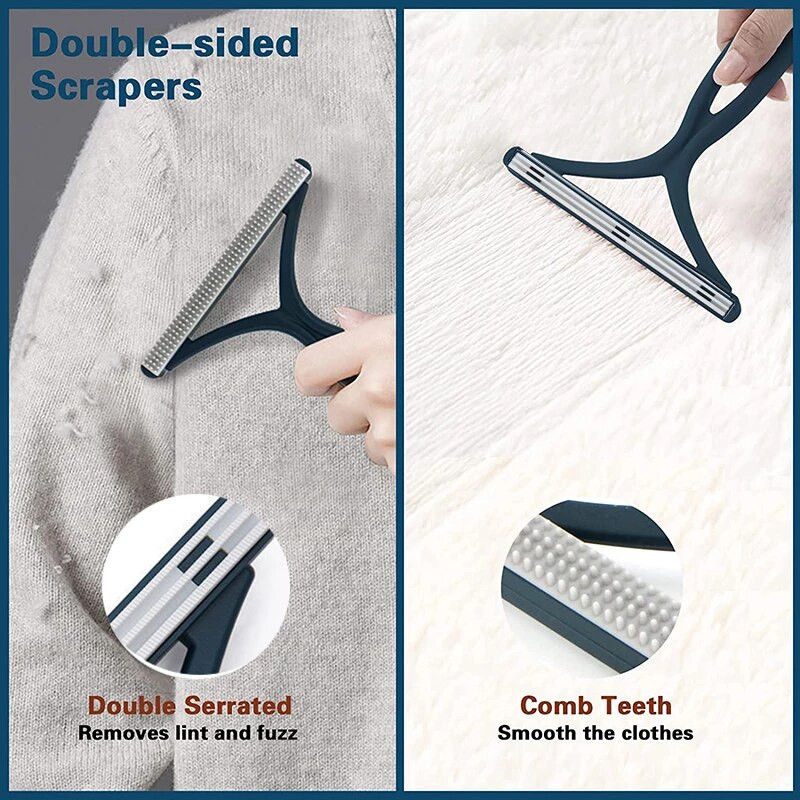 Χειροκίνητο φορητό αφαίρεση χνούδι Ξυριστική μηχανή ρούχων Fuzz υφάσματος διπλής όψης βούρτσα καθαρισμού μαλλιών κατοικίδιων ζώων Μίνι οικιακά εργαλεία καθαρισμού
