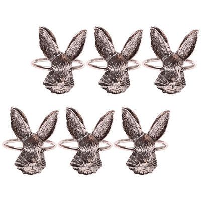 Salvetes Gredzenu Turētājs Gredzenu Turētājs Serviete Sprādzes Zaķa Galds Salvetes Zaķa Gads Pateicības Vakariņas Lentes Metāla Dekoratīvas