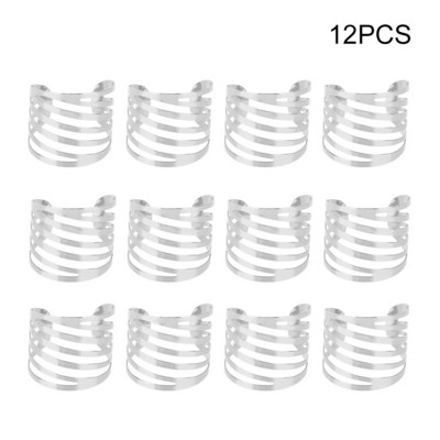 12 tk seljamuster Igapäevaseks kasutamiseks Lauakaunistus Õõnes pulmarätiku sõrmused Salvrätiku pandla hoidja