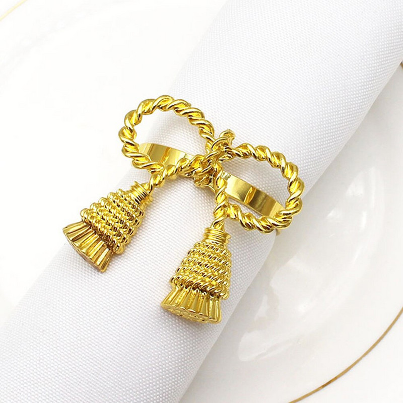 8 τμχ Δαχτυλίδι χαρτοπετσέτας παπιγιόν Μεταλλικές πόρπες Θήκη για χαρτοπετσέτες για πετσέτες γάμου Δαχτυλίδι Χριστουγεννιάτικη διακόσμηση τραπεζιού