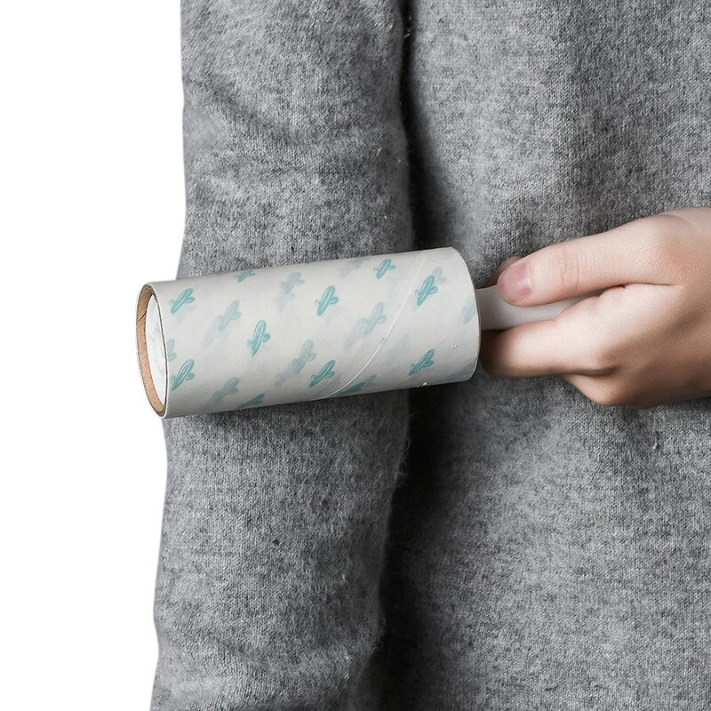 XZJJA 50 lakštų, nuplėšiamas dulkių pūkas, lipnus volelis, drabužiai pūkai naminių gyvūnėlių plaukų popierius, elektrostatinis plaukų šalinimo volelis, šepetėlio valymo įrankis