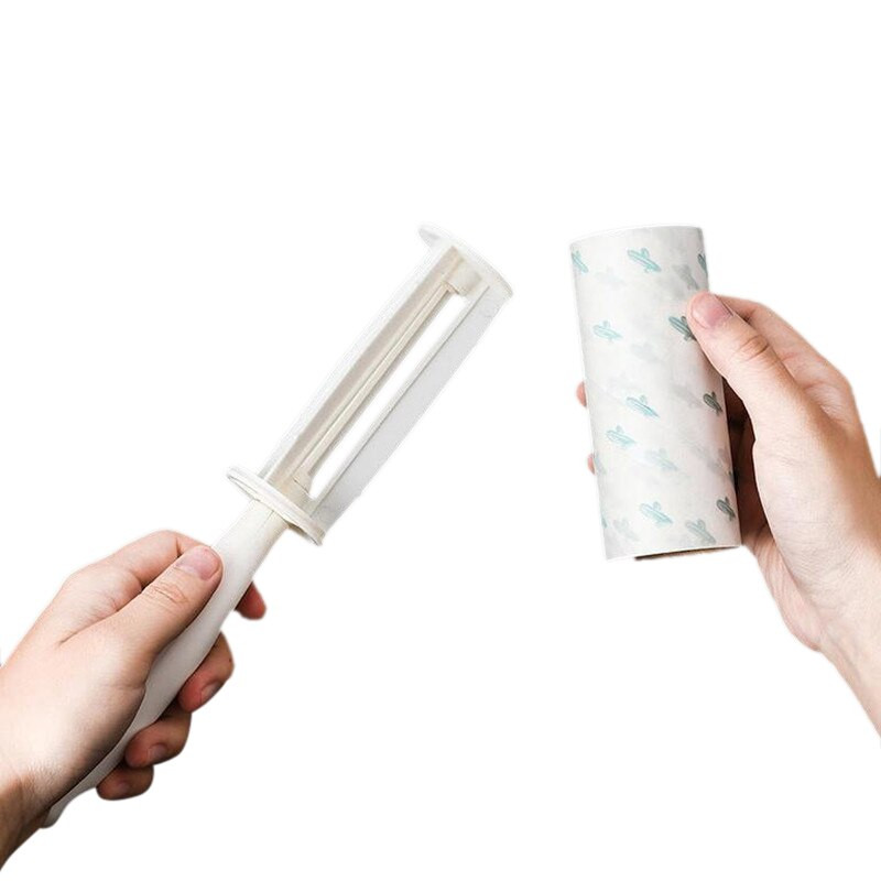 XZJJA 50 lakštų, nuplėšiamas dulkių pūkas, lipnus volelis, drabužiai pūkai naminių gyvūnėlių plaukų popierius, elektrostatinis plaukų šalinimo volelis, šepetėlio valymo įrankis