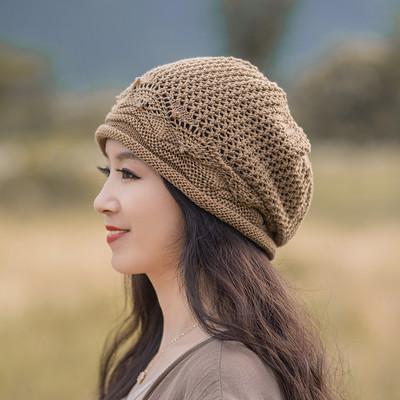 Πλεκτό χειμωνιάτικο καπέλο - σε δύο χρώματα