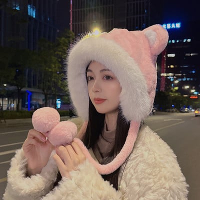 Uus mudel udusulgede ja 3D elemendiga talvemüts naistele