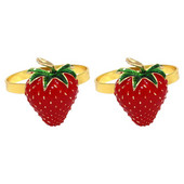 Servetėlių žiedas Žiedų laikiklis Servetė Vakarėlis Braškių Sagtis Vaisiai Dekoratyvinis Vestuvinis Stalas Sagtys Užsegimai Metalinis Dekoratyvinis Užsegimas