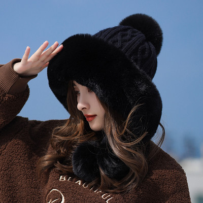 Νέο μοντέλο γυναικείο χειμερινό καπέλο με οικολογικό πούπουλο