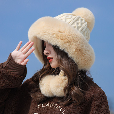 Νέο μοντέλο γυναικείο χειμερινό καπέλο με οικολογικό πούπουλο