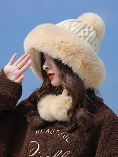Νέο μοντέλο γυναικείο χειμερινό καπέλο με οικολογικό πούπουλο