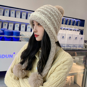 Νέο μοντέλο χειμερινό γυναικείο καπέλο με πομπόν