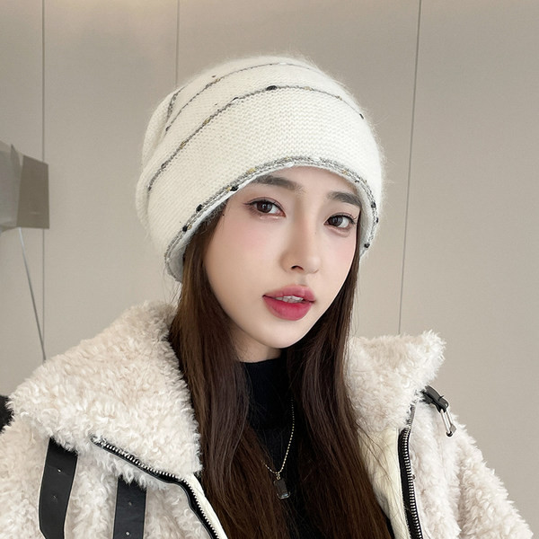 Χειμερινό πλεκτό καπέλο για γυναίκες σε διάφορα χρώματα