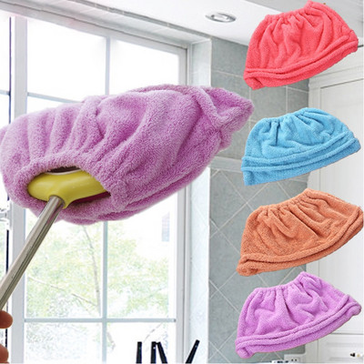 Multi Function Coral Velvet Broom Cover Cloth Floor Mop with Reusable Microfiber Absorbent Mop Household Cleaning Accessories
