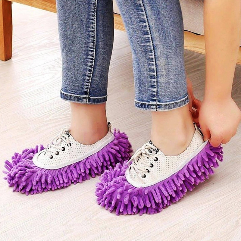 1paar Tolmupuhastusvahend Karjatussussid Maja Vannitoa Põrandapuhastus Mopipuhastusvahend Sussi Laisad Kingad Katte Mikrofiibrist tolmulapp