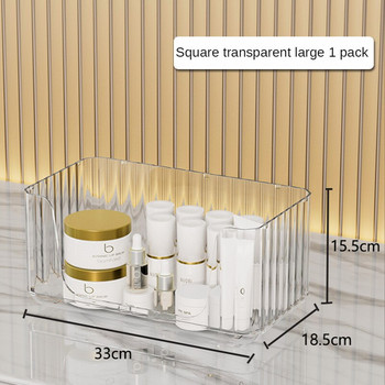 Τραπέζι μακιγιάζ Κουτί αποθήκευσης Ράφι μπάνιου Πλαστικό Διαφανές Απλή Θήκη Αποθήκευσης Κουζίνας Καλλυντικό Αξεσουάρ Διακοσμητικό Αξεσουάρ