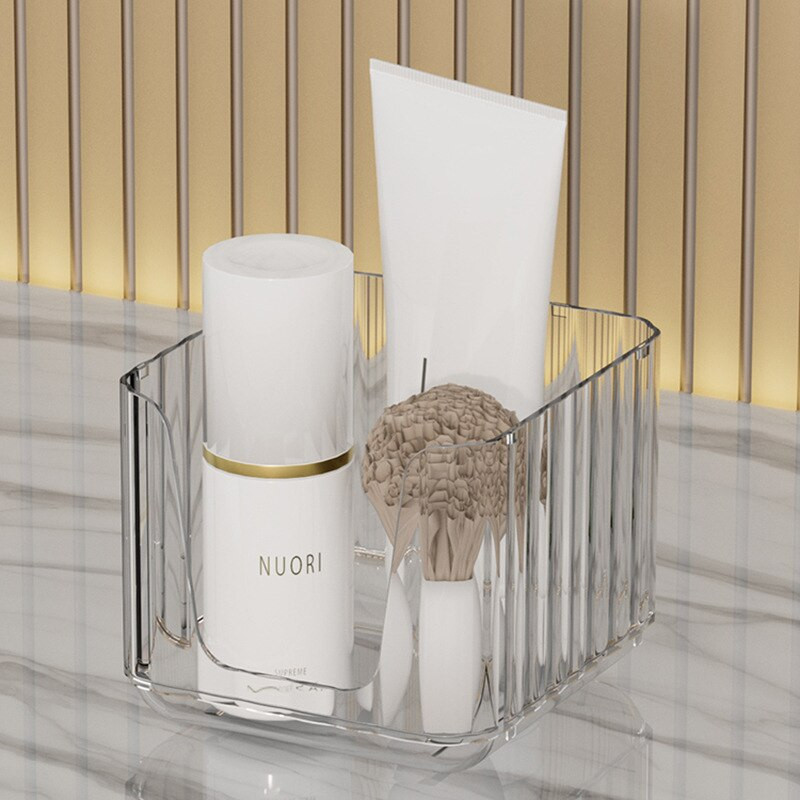 Τραπέζι μακιγιάζ Κουτί αποθήκευσης Ράφι μπάνιου Πλαστικό Διαφανές Απλή Θήκη Αποθήκευσης Κουζίνας Καλλυντικό Αξεσουάρ Διακοσμητικό Αξεσουάρ