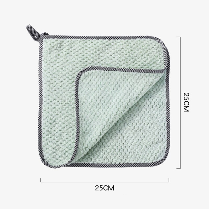 5 bucăți prosop de bucătărie zilnic, cârpă pentru vase, cârpă de bucătărie, ulei antiaderent, cârpă de curățat masă îngroșată, tampon de curățat absorbant