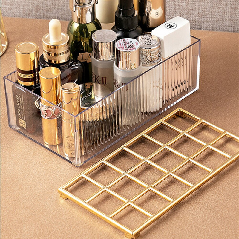 Διάφανα κραγιόν Κουτί αποθήκευσης Καλλυντικό Θήκη αποθήκευσης Επιτραπέζιου μακιγιάζ Θήκη αποθήκευσης Ακρυλικό Διαχωριστικό Κουτί Διακόσμηση σπιτιού