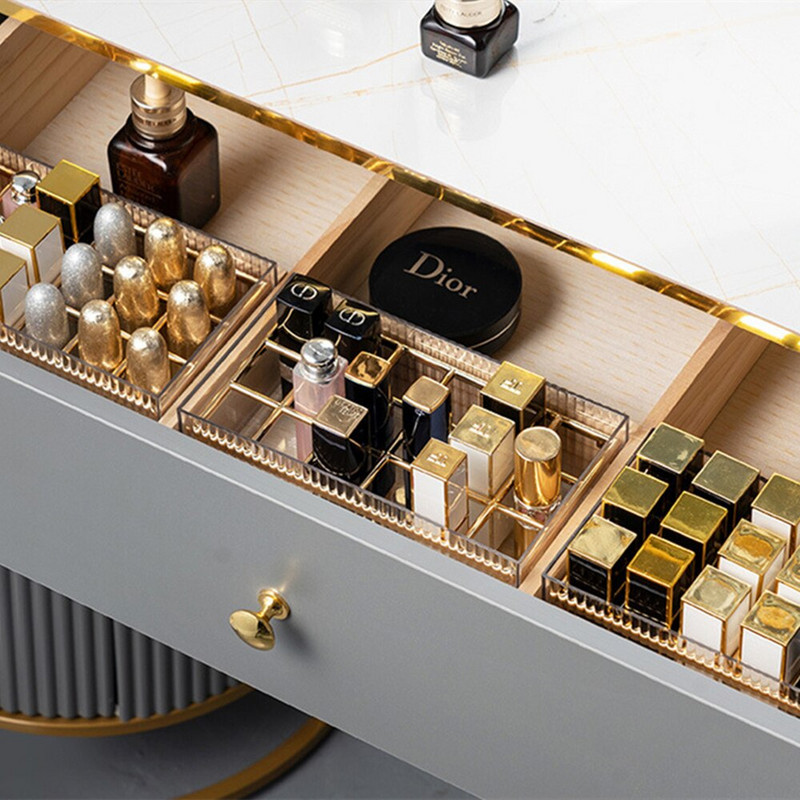 Διάφανα κραγιόν Κουτί αποθήκευσης Καλλυντικό Θήκη αποθήκευσης Επιτραπέζιου μακιγιάζ Θήκη αποθήκευσης Ακρυλικό Διαχωριστικό Κουτί Διακόσμηση σπιτιού