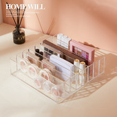 Eyeshadow Palette Organizer Θήκη Powder Multi-layer Desktop Storage Rack Υψηλής χωρητικότητας Clear Acrylic Pressed Powder Tools