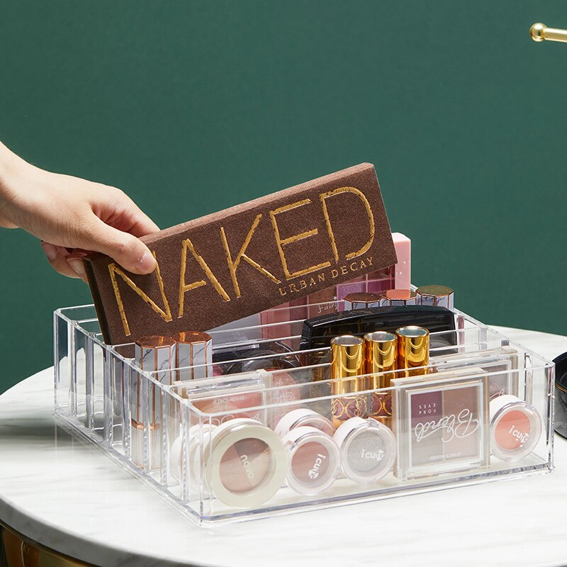 Eyeshadow Palette Organizer Θήκη Powder Multi-layer Desktop Storage Rack Υψηλής χωρητικότητας Clear Acrylic Pressed Powder Tools