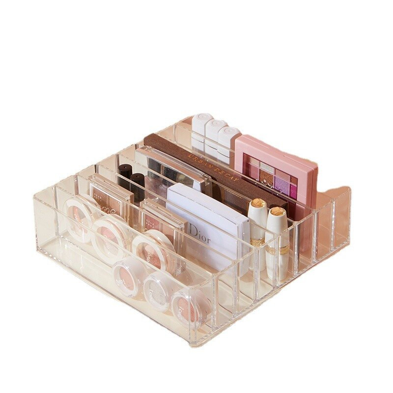 Eyeshadow Palette Organizer Θήκη Powder Multi-layer Desktop Storage Rack Υψηλής χωρητικότητας Clear Acrylic Pressed Powder Tools