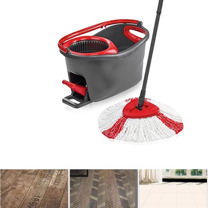 360 Περιστρεφόμενο τριγωνικό Ocedar Spin Mop Head Pad Mopa Refilling Microfiber Spinning Floor Cleaning for Vileda O-Cedar