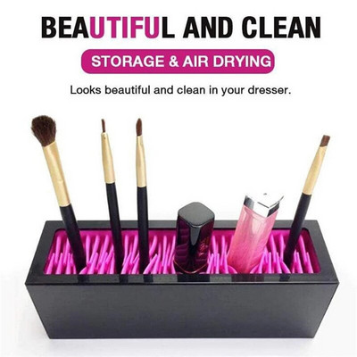 Silikoonist kosmeetika hoiukarp Moodne tipptasemel hoiukarp Silikoonist huulepulgast meigikuvariiul hoiuriiul