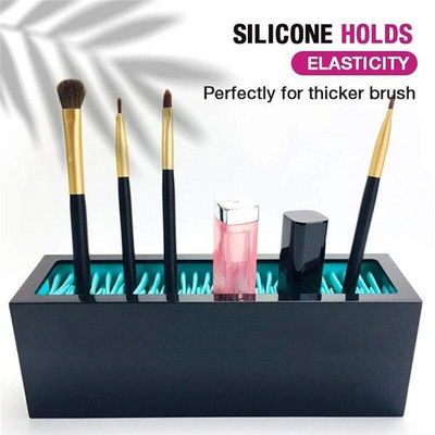 Silikoonist kosmeetika hoiukarp Moodne tipptasemel hoiukarp Silikoonist huulepulgast meigikuvariiul hoiuriiul