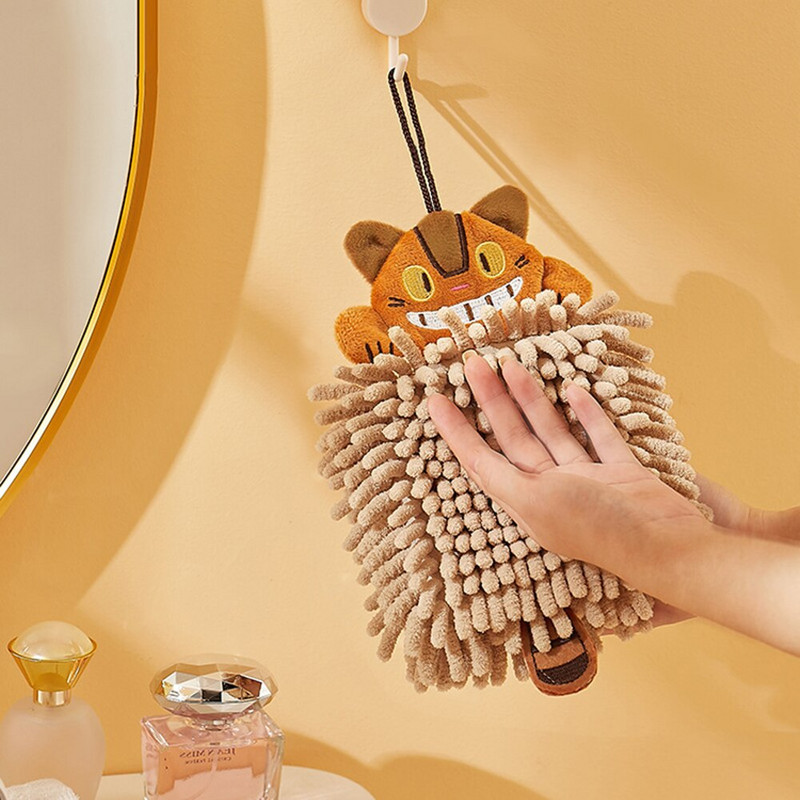 Μπάλα για πετσέτες χεριών Μαντήλι σενίλ σε σχήμα κινουμένων σχεδίων για το σπίτι Πετσέτες προσώπου πετσέτες μπάνιου κουζίνας