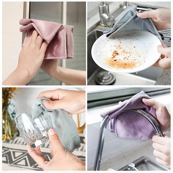 10Pcs 25*25Cm Nanoschaal Streak-Gratis Doekjes Herbruikbare Gemakkelijk Schoon Huis keuken Benodigdheden Schoonmaken Handdoeken
