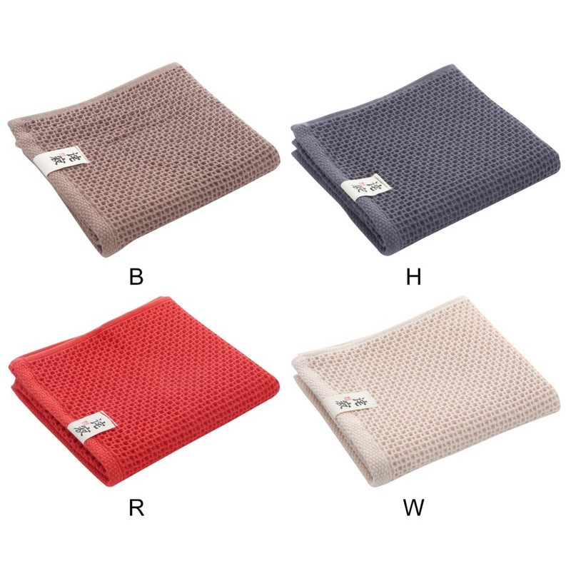 Mitmeotstarbeline käterätik vannitoa köögitarvikud Vahvlimustriga imav, vastupidav puhast värvi puuvillane pehme rätik