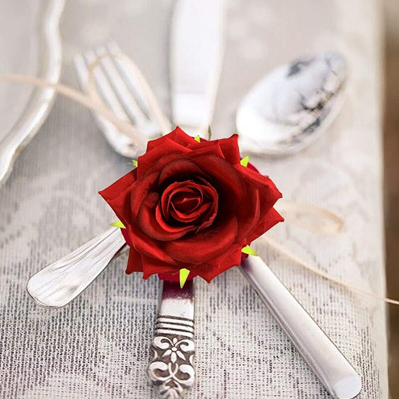 6 tk. Elegantne roosiõieline salvrätirõngas, pandlad, käsitsi valmistatud salvrätikuhoidja jõuludeks tänupüha pulmapeoks