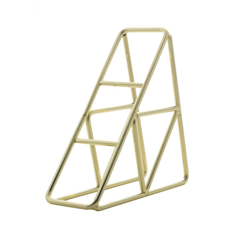 Θήκη χαρτοπετσέτας Μεταλλικό τρίγωνο χάρτινο μονόφυλλο χαρτομάντηλο Πολυτελές ρετρό ροζ χρυσό Διακόσμηση τραπεζιού Ανεξάρτητη διακόσμηση σπιτιού