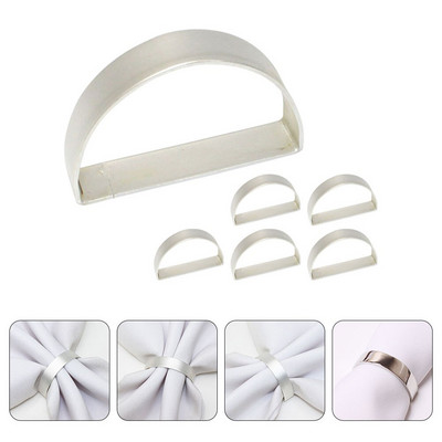 Πόρπες θήκης με δαχτυλίδια χαρτοπετσέτας Μεταλλικό τραπέζι γάμου Χριστουγεννιάτικη διακόσμηση εορταστική στρογγυλή σχεδίαση D πάρτι από κράμα Αξιόπιστη δημιουργική διακόσμηση