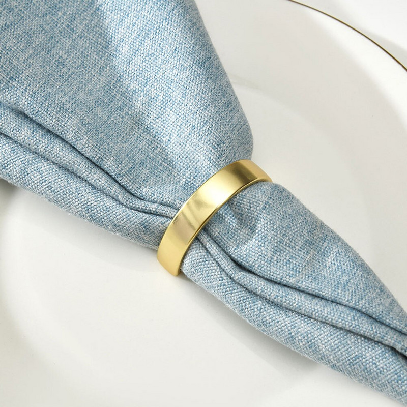 Πόρπες θήκης με δαχτυλίδια χαρτοπετσέτας Μεταλλικό τραπέζι γάμου Χριστουγεννιάτικη διακόσμηση εορταστική στρογγυλή σχεδίαση D πάρτι από κράμα Αξιόπιστη δημιουργική διακόσμηση