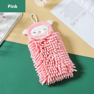 Αρχική Σελίδα Chenille Πετσέτα χεριών Χαριτωμένη γελοιογραφία με απαλή αφή και γρήγορο στέγνωμα μπάλα χεριού Super απορροφητικό γρήγορο στέγνωμα μικροϊνών Gadget με κορδόνι