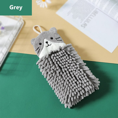 Αρχική Σελίδα Chenille Πετσέτα χεριών Χαριτωμένη γελοιογραφία με απαλή αφή και γρήγορο στέγνωμα μπάλα χεριού Super απορροφητικό γρήγορο στέγνωμα μικροϊνών Gadget με κορδόνι