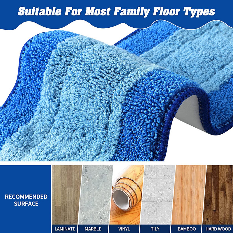 Συμβατό με Bona Premium Spray Mop Microfiber Cleaning Pads Δάπεδο σκληρού ξύλου 18 ιντσών που πλένονται και επαναχρησιμοποιούνται Ανταλλακτικά