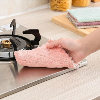 10PCS Супер абсорбираща кухненска кърпа за съдове от микрофибър Високоефективна посуда Домакински почистващи кърпи Кухненски инструменти
