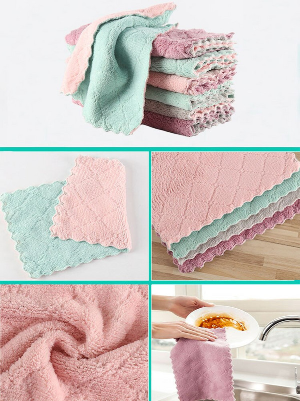 10 tk Super imav kööginõude lapp mikrokiust Suure tõhususega lauanõud majapidamises kasutatavad puhastusrätikud köögitööriistad