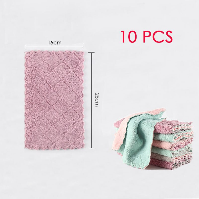 10 tk Super imav kööginõude lapp mikrokiust Suure tõhususega lauanõud majapidamises kasutatavad puhastusrätikud köögitööriistad