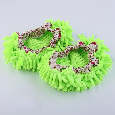 2 bucăți papuci multifuncțional pentru curățarea prafului de podea pantofi pantofi leneși pentru curățarea podelei de acasă Kit de curățare pantofi cu microfibră