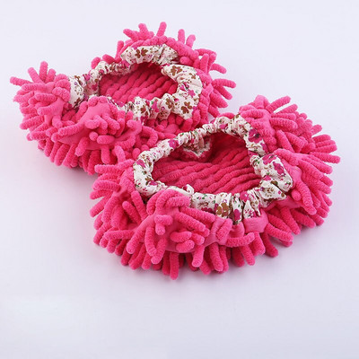 2 bucăți papuci multifuncțional pentru curățarea prafului de podea pantofi pantofi leneși pentru curățarea podelei de acasă Kit de curățare pantofi cu microfibră