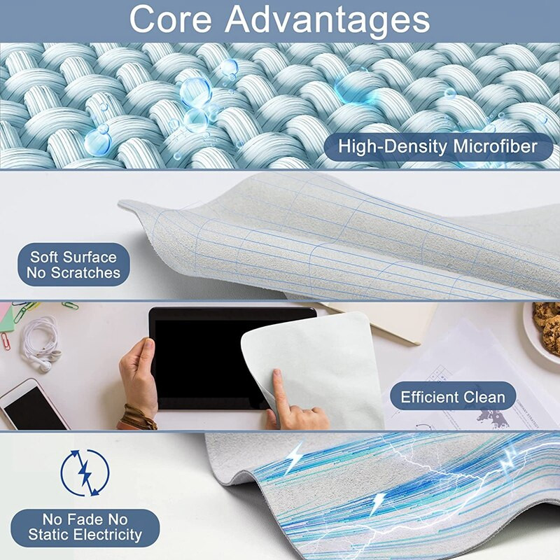 4 tk poleerimislapp Apple`i jaoks, ekraanipuhastuslapp kellapuhastuslapp iPhone`i, Iwatch`i, iPadi, elektrooniliste ekraanide jaoks