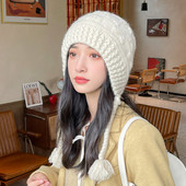 Model nou de pălărie beanie tricotată pentru femei