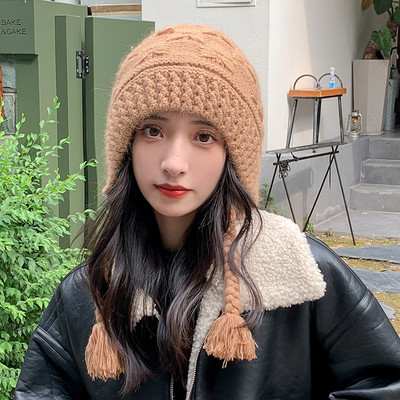 Model nou de pălărie beanie tricotată pentru femei