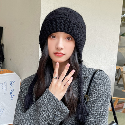 Model nou de pălărie beanie tricotată pentru femei