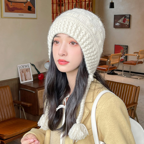 Model nou de pălărie beanie tricotată pentru femei